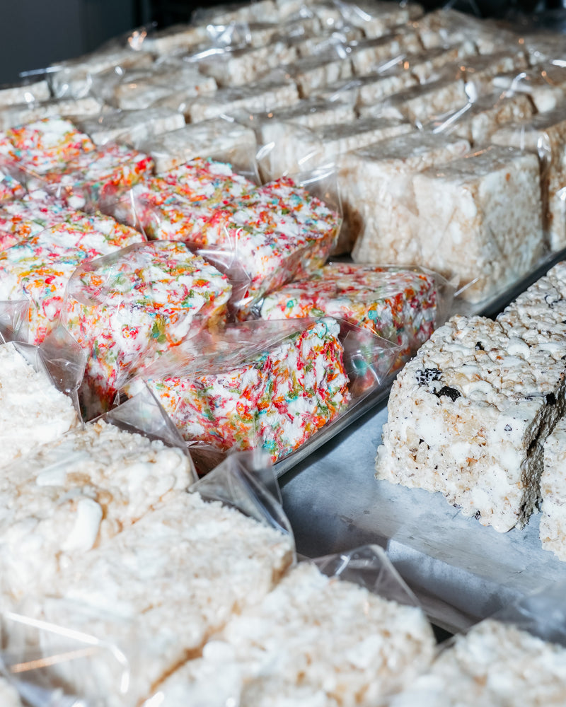 Fruity Pebbles Boardwalk Squares Rice Crispy Treats - Pop’s Corner Bakery New Jersey