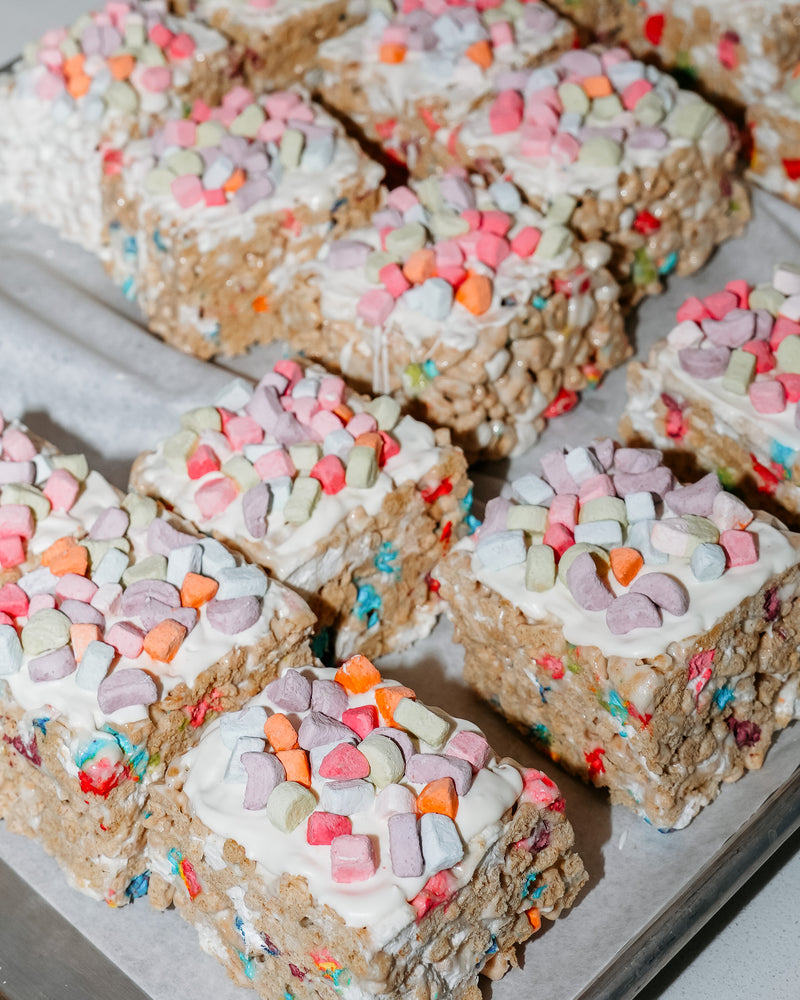 Lucky Charms Boardwalk Square Rice Crispy Treat - Pop’s Corner Bakery New Jersey