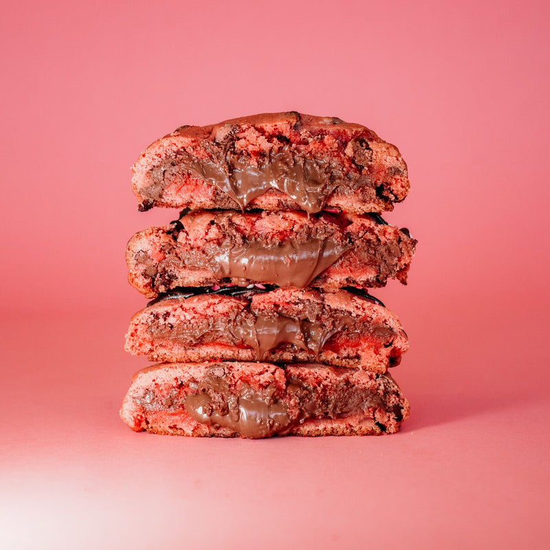 Nutella Stuffed Strawberry Cookie - Pop’s Corner Bakery New Jersey