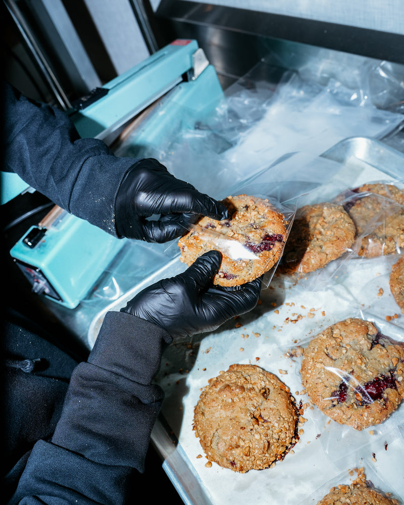Packaging Peanut Butter and Jelly Cookies - Pop’s Corner Bakery New Jersey