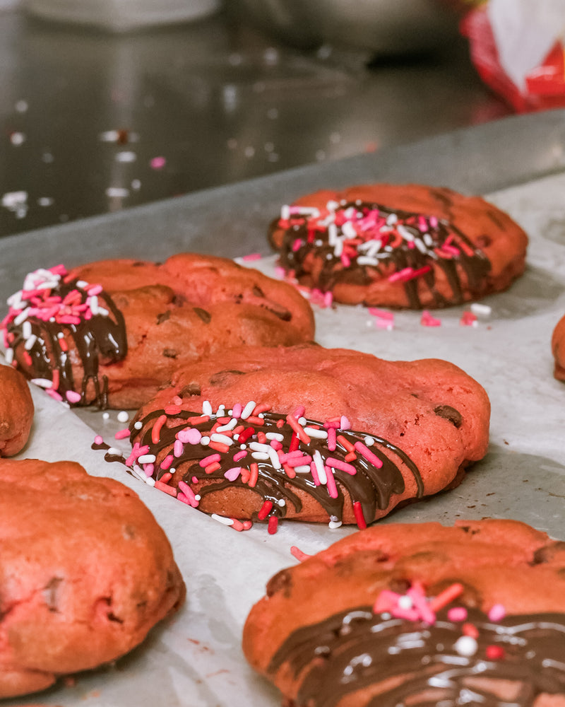 Strawberry Cookies Stuffed With Nutella - Pop’s Corner Bakery New Jersey